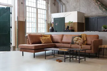 Lissbon Hjørnesofa - Cognac - Møbler - Sofaer - Sofa med chaiselong