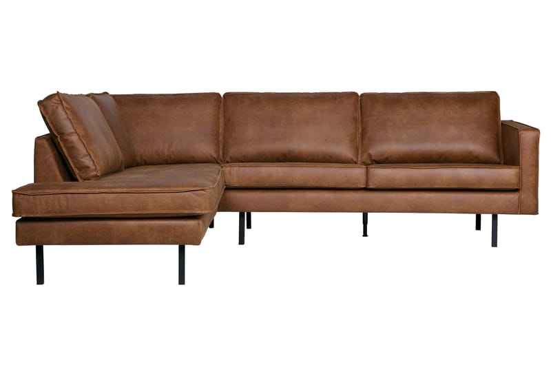 Lissbon Hjørnesofa - Cognac - Møbler - Sofaer - Sofa med chaiselong