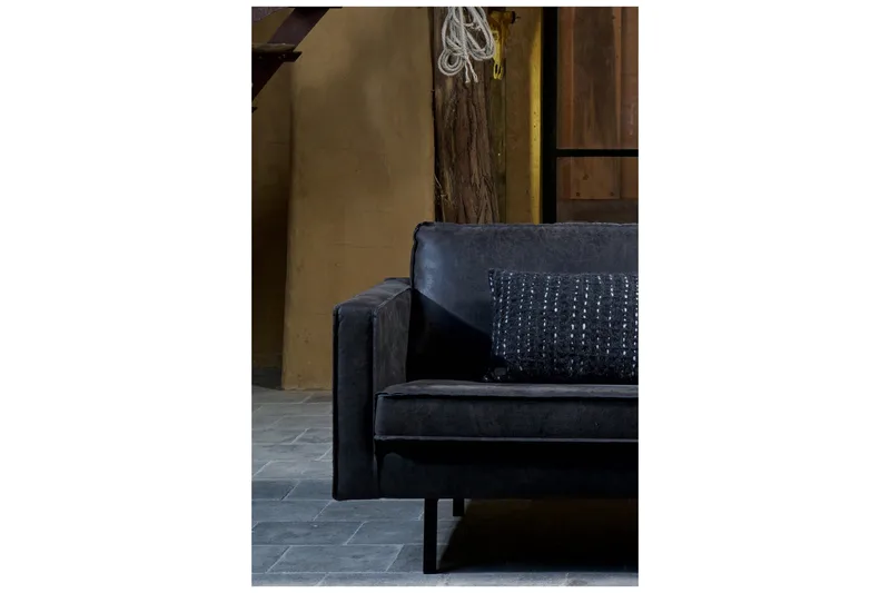 Lissbon Hjørnesofa - Sort - Møbler - Sofaer - Sofa med chaiselong