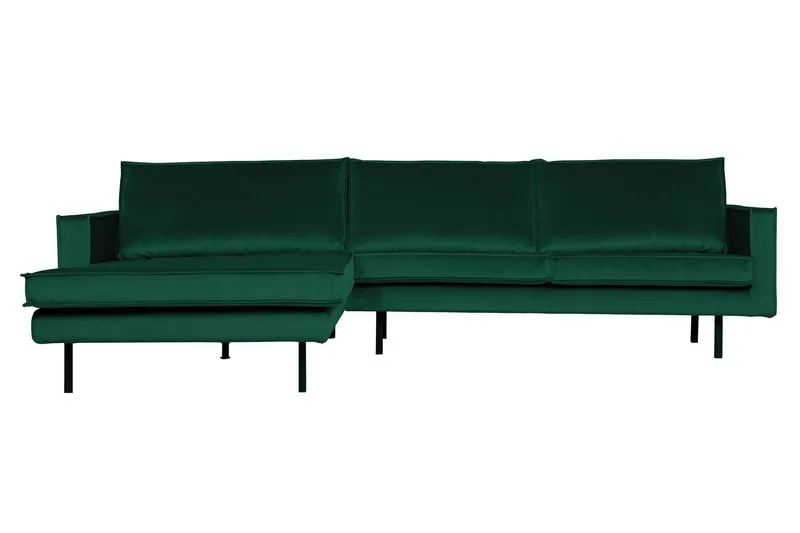 Lissbon Sofa med Chaiselong Venstre - Grøn - Møbler - Sofaer - Sofa med chaiselong