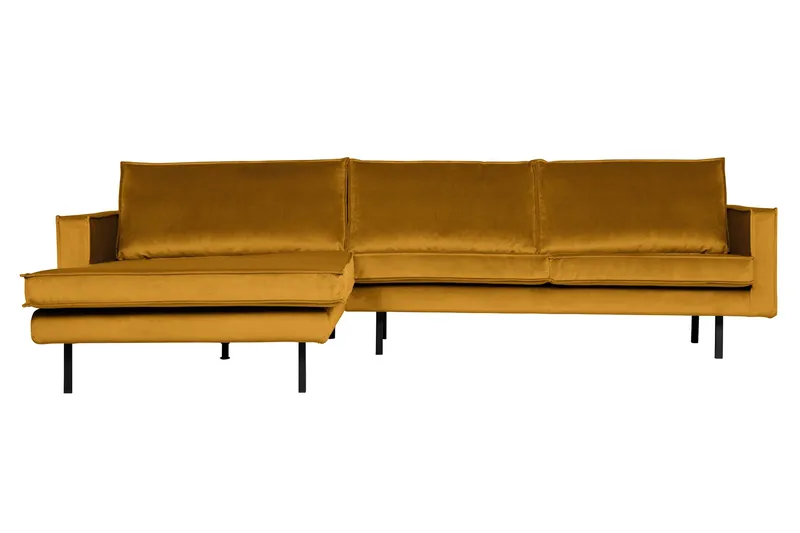 Lissbon Sofa med Chaiselong Venstre, Ochre