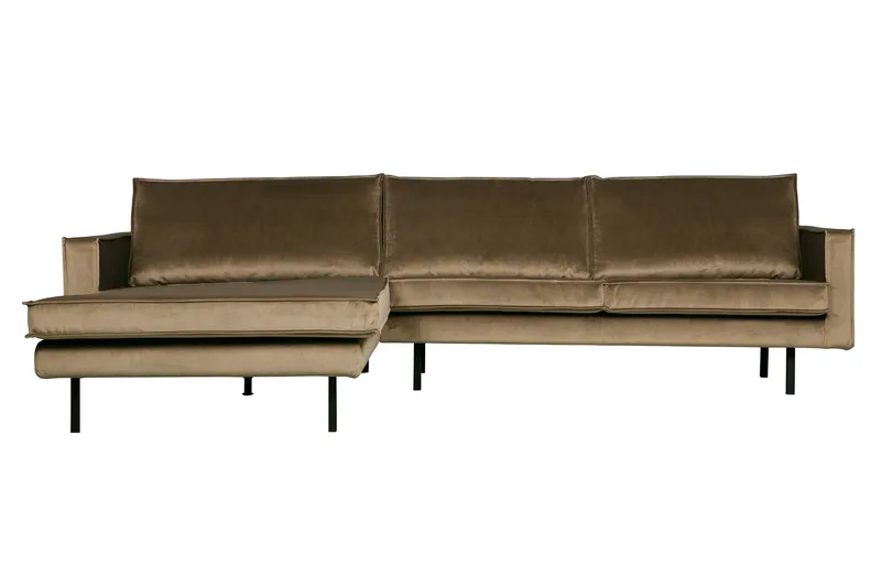 Lissbon Sofa med Chaiselong Venstre - Taupe - Møbler - Sofaer - Sofa med chaiselong