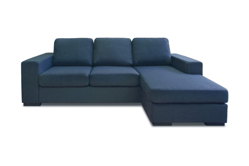 Logan Chaiselongsofa 3-pers Vendbar - Blå - Sofa med chaiselong - 3 personers sofa med chaiselong