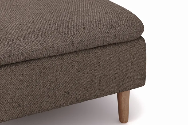 Lovis 3-personers sofa med vendbar chaiselong i stof - Brun - Møbler - Sofaer - Sofa med chaiselong