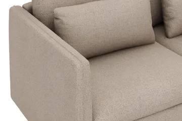 Lovis 3-personers sofa med vendbar chaiselong i stof - Beige - Møbler - Sofaer - Sofa med chaiselong