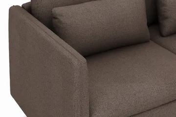 Lovis 3-personers sofa med vendbar chaiselong i stof - Brun - Møbler - Sofaer - Sofa med chaiselong