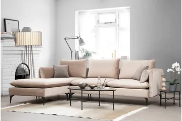 Luces Chaiselongsofa - Beige - Møbler - Sofaer - Sofa med chaiselong