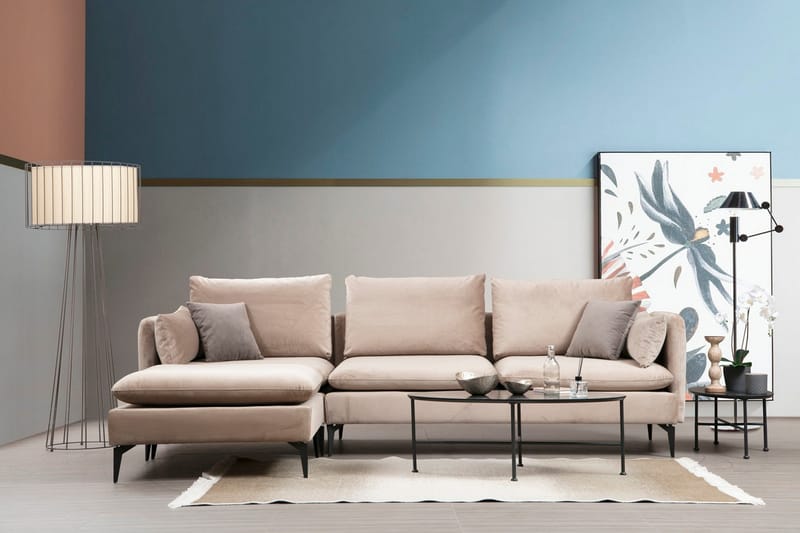 Luces Chaiselongsofa - Beige - Møbler - Sofaer - Sofa med chaiselong