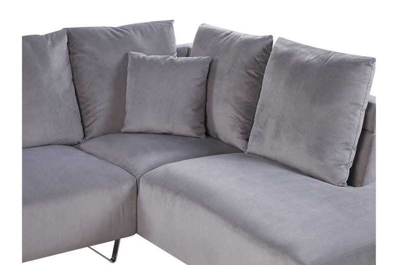 Lunnera 4-Pers. Hjørnesofa Venstre - Grå - Møbler - Sofaer - Sofa med chaiselong
