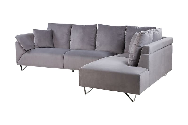 Lunnera 4-Pers. Hjørnesofa Venstre - Grå - Møbler - Sofaer - Sofa med chaiselong