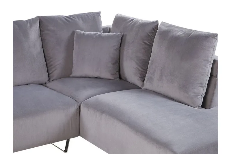 Lunnera 4-Pers. Hjørnesofa Venstre - Grå - Møbler - Sofaer - Sofa med chaiselong