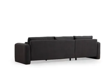 Makhan 3-personers Venstre L-formet Sofa med Chaiselong i Bouclé - Antracit - Møbler - Sofaer - Sofa med chaiselong