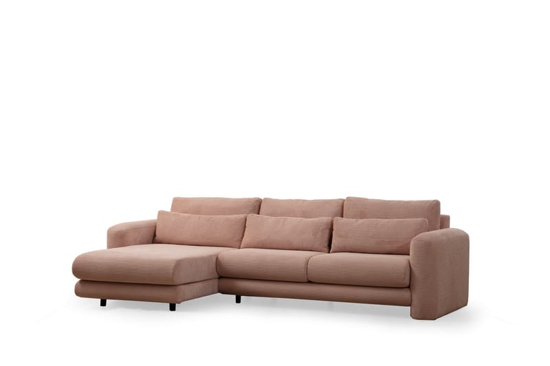 Makhan Sofa med Chaiselong 3-personers - Rosa - Møbler - Sofaer - Sofa med chaiselong