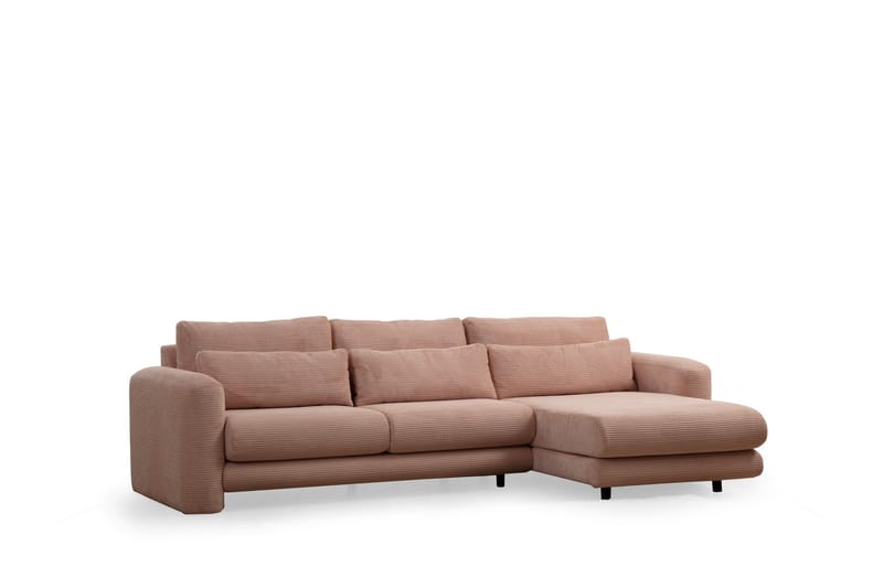 Makhan Sofa med Chaiselong 3-personers - Rosa - Møbler - Sofaer - Sofa med chaiselong