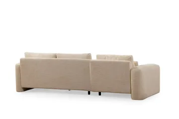 Makhan Sofa med Chaiselong 3-personers - Beige - Møbler - Sofaer - Sofa med chaiselong