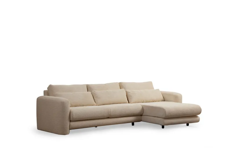 Makhan Sofa med Chaiselong 3-personers, Beige