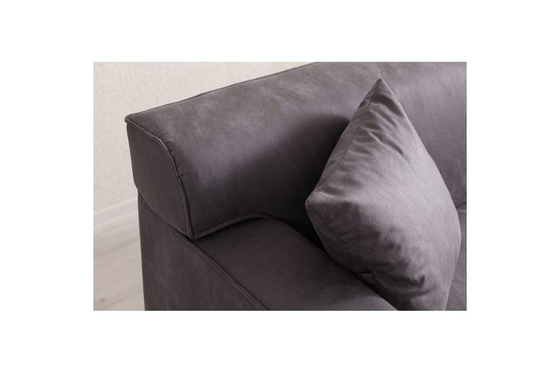 Malpani Sofa med Divan 3-sits - Antracit - Møbler - Sofaer - Sofa med chaiselong
