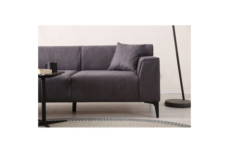 Malpani Sofa med Divan 3-sits - Antracit - Møbler - Sofaer - Sofa med chaiselong