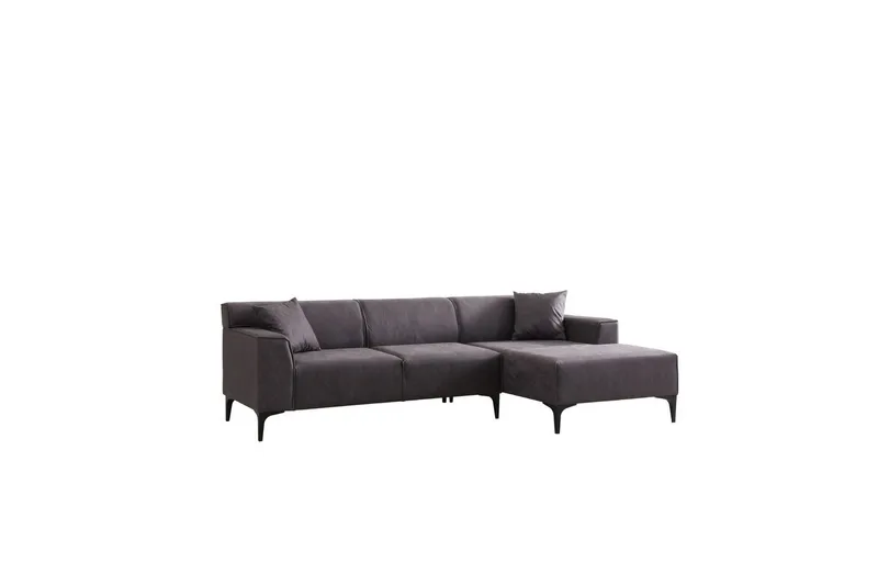 Malpani Sofa med Divan 3-sits - Antracit - Møbler - Sofaer - Sofa med chaiselong