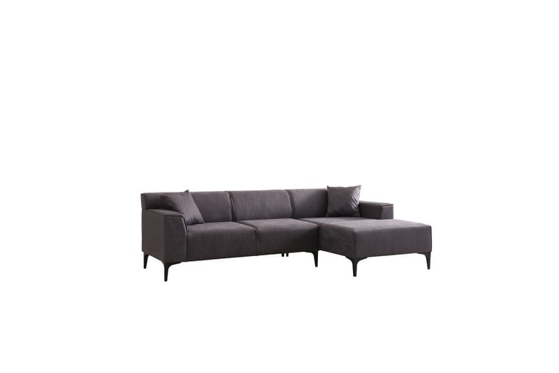 Malpani Sofa med Divan 3-sits, Antracit