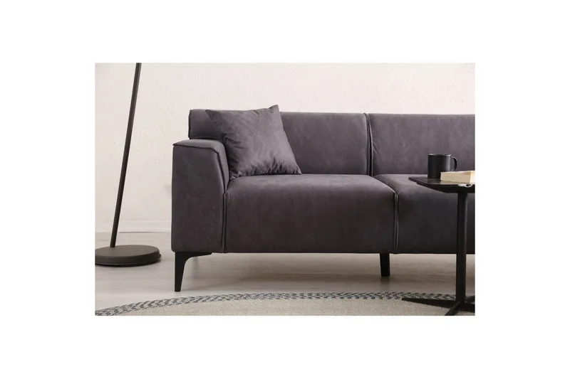 Malpani Sofa med Divan 3-sits - Antracit - Møbler - Sofaer - Sofa med chaiselong