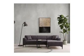 Malpani Sofa med Divan 3-sits - Antracit - Møbler - Sofaer - Sofa med chaiselong