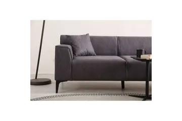 Malpani Sofa med Divan 3-sits - Antracit - Møbler - Sofaer - Sofa med chaiselong