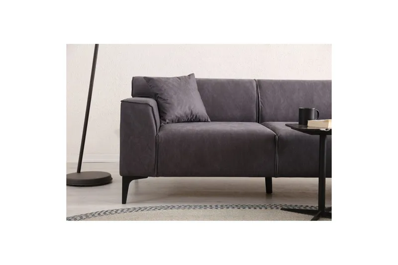 Malpani Sofa med Divan 3-sits - Antracit - Møbler - Sofaer - Sofa med chaiselong