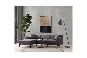 Malpani Sofa med Divan 3-sits - Antracit - Møbler - Sofaer - Sofa med chaiselong