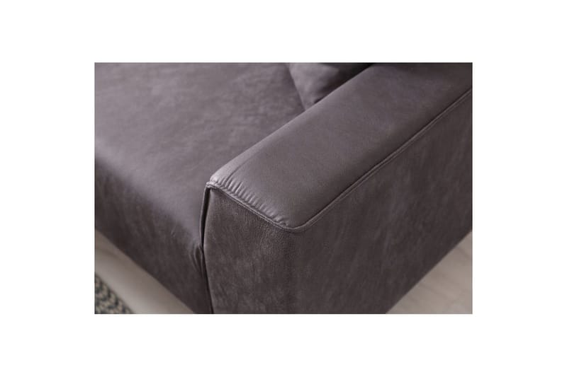 Malpani Sofa med Divan 3-sits - Antracit - Møbler - Sofaer - Sofa med chaiselong