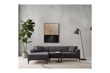 Malpani Sofa med Divan 3-sits - Antracit - Møbler - Sofaer - Sofa med chaiselong