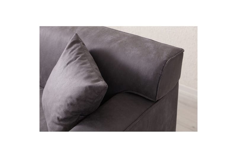 Malpani Sofa med Divan 3-sits - Antracit - Møbler - Sofaer - Sofa med chaiselong