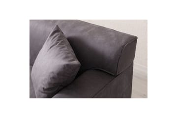 Malpani Sofa med Divan 3-sits - Antracit - Møbler - Sofaer - Sofa med chaiselong