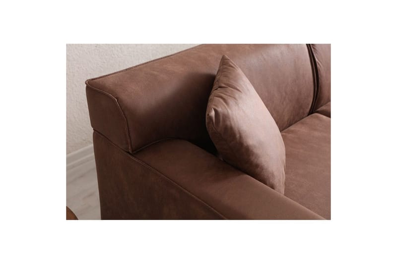 Malpani Sofa med Divan 3-sits - Cognac - Møbler - Sofaer - Sofa med chaiselong