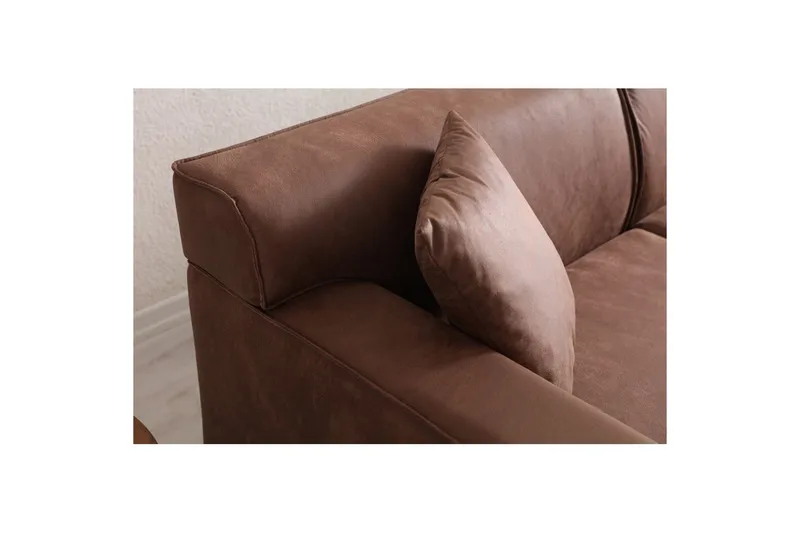 Malpani Sofa med Divan 3-sits - Cognac - Møbler - Sofaer - Sofa med chaiselong