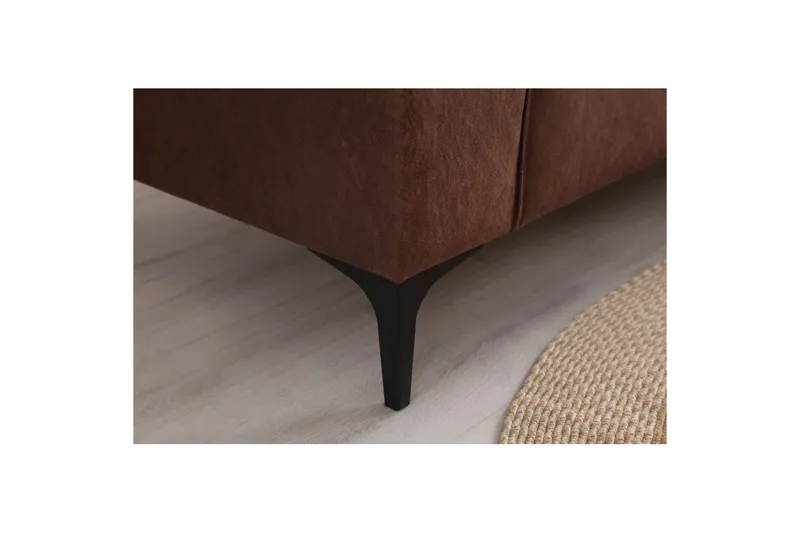 Malpani Sofa med Divan 3-sits - Cognac - Møbler - Sofaer - Sofa med chaiselong