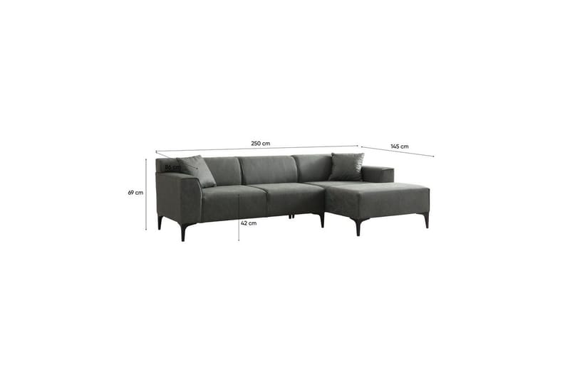 Malpani Sofa med Divan 3-sits - Grøn - Møbler - Sofaer - Sofa med chaiselong