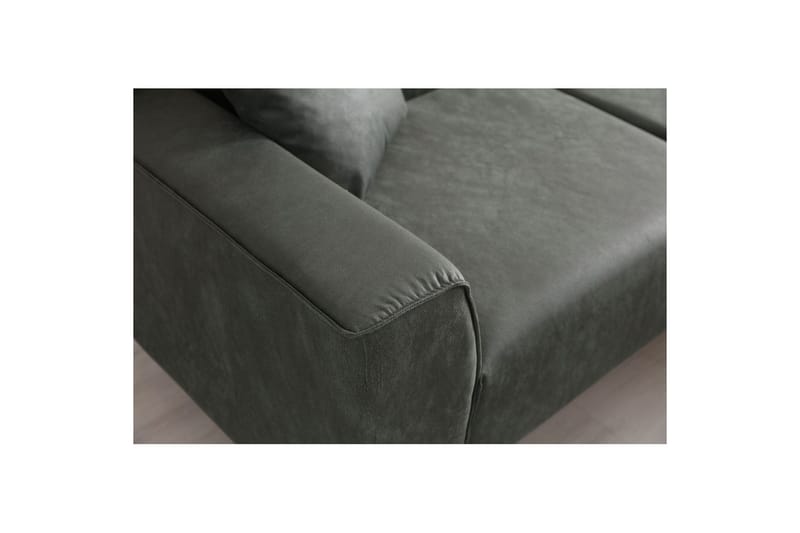 Malpani Sofa med Divan 3-sits - Grøn - Møbler - Sofaer - Sofa med chaiselong