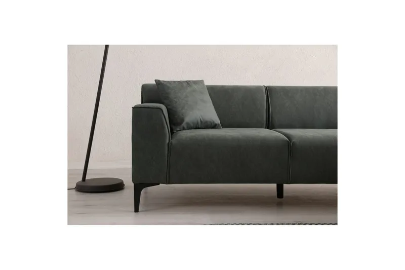 Malpani Sofa med Divan 3-sits - Grøn - Møbler - Sofaer - Sofa med chaiselong