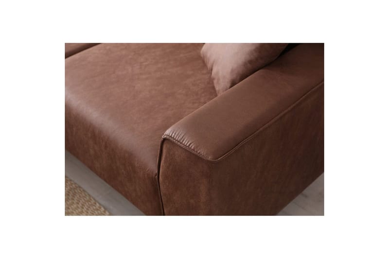 Malpani Sofa med Divan 4-sits - Cognac - Møbler - Sofaer - Sofa med chaiselong