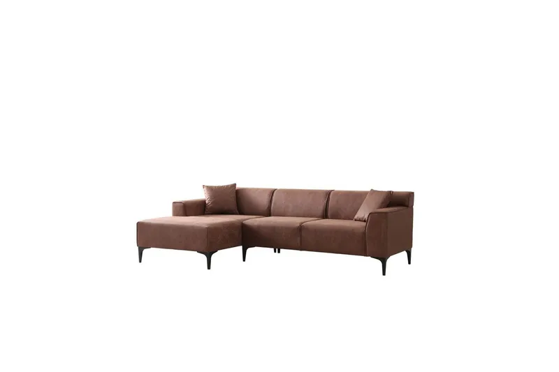 Malpani Sofa med Divan 4-sits - Cognac - Møbler - Sofaer - Sofa med chaiselong
