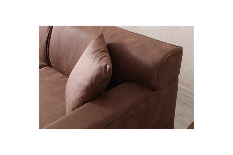 Malpani Sofa med Divan 4-sits - Cognac - Møbler - Sofaer - Sofa med chaiselong