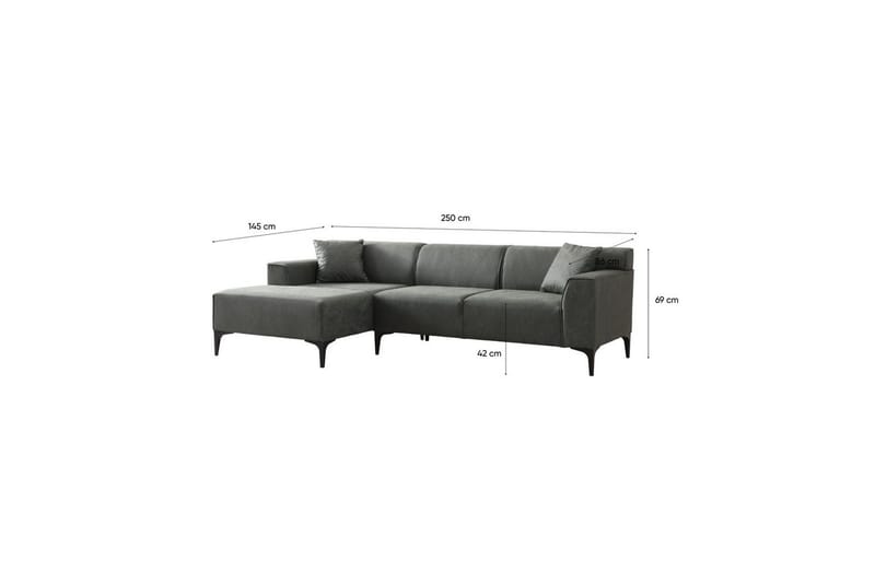 Malpani Sofa med Divan 4-sits - Grøn - Møbler - Sofaer - Sofa med chaiselong