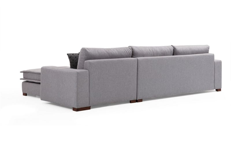 Mamerto Sofa m. Chaiselong 4-Pers. - Lysegrå - Sofa med chaiselong - 4 personers sofa med chaiselong