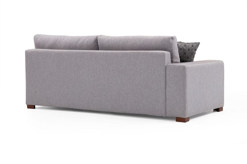 Mamerto Sofa m. Chaiselong 4-Pers. - Lysegrå - Sofa med chaiselong - 4 personers sofa med chaiselong