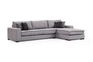 Mamerto Sofa m. Chaiselong 4-Pers. - Lysegrå - Møbler - Sofaer - Sofa med chaiselong