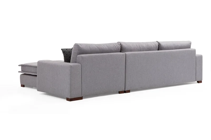 Mamerto Sofa m. Chaiselong 4-Pers. - Lysegrå - Møbler - Sofaer - Sofa med chaiselong