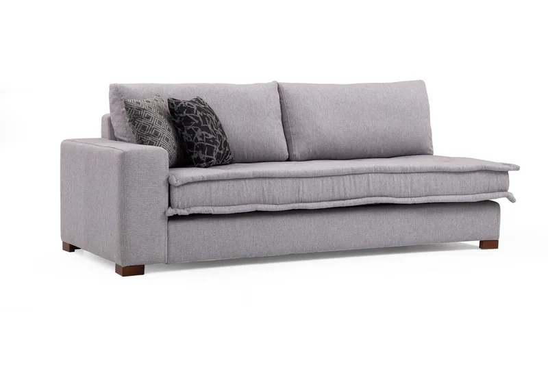 Mamerto Sofa m. Chaiselong 4-Pers. - Lysegrå - Møbler - Sofaer - Sofa med chaiselong