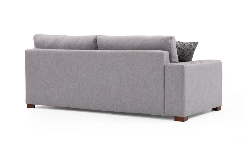 Mamerto Sofa m. Chaiselong 4-Pers. - Lysegrå - Møbler - Sofaer - Sofa med chaiselong