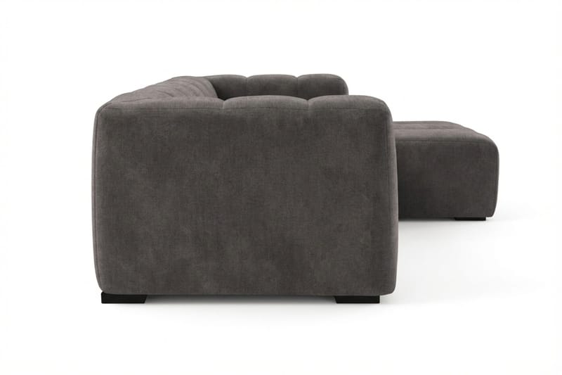 Marlow 3-personers boblet chaiselongsofa højre - Grå - Møbler - Sofaer - Sofa med chaiselong